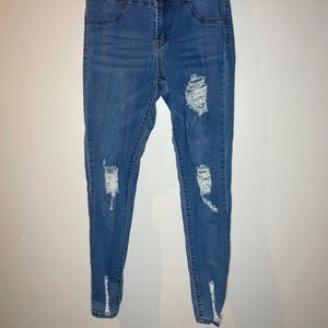 Blue Ripped Jeans